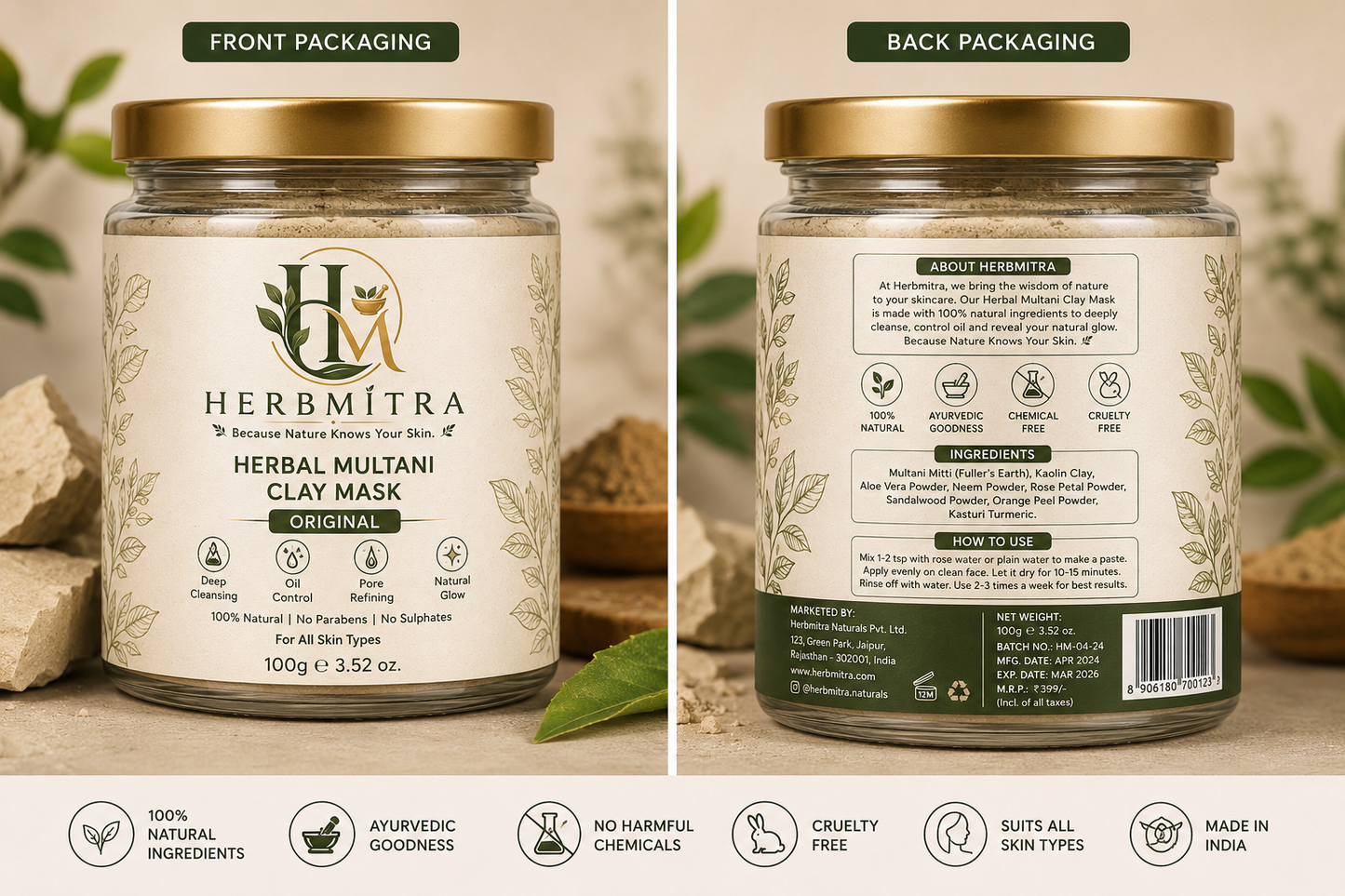 Herbal Multani Clay Mask